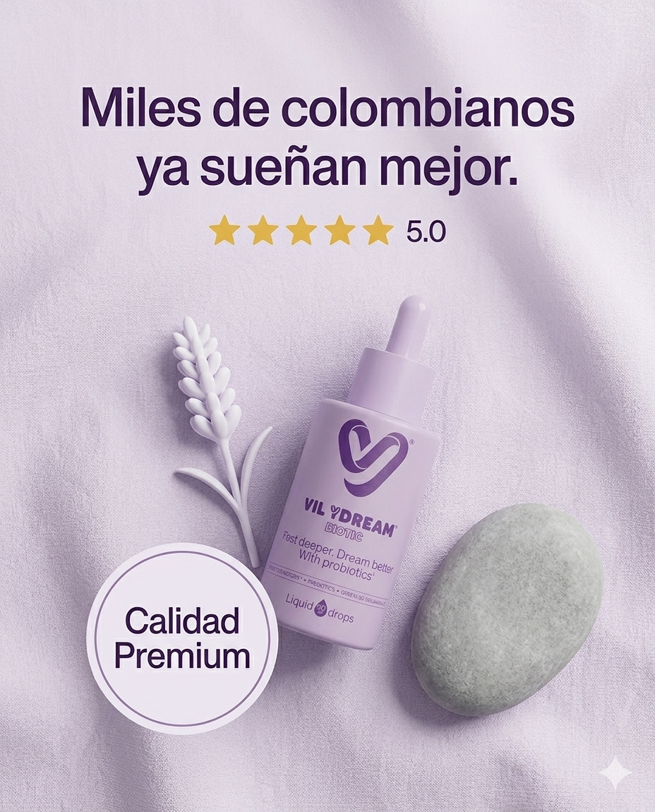 Vil YDream Biotic – Tratamiento Para El Sueño | En Gotas a Base de Probióticos y Productos Naturales |
