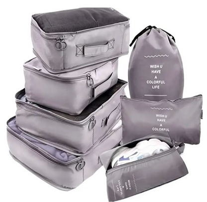NUEVO KIT DE BOLSAS PARA VIAJE X 7 PIEZAS