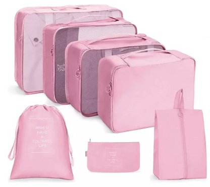 NUEVO KIT DE BOLSAS PARA VIAJE X 7 PIEZAS
